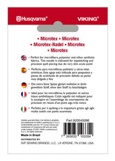 HUSQVARNA® VIKING® Microtex Needles Assorted Sizes 5-Pack